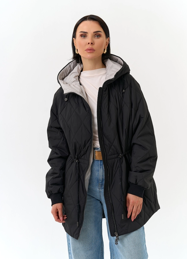 Женская куртка с капюшоном модель № 32568 универмаг малина