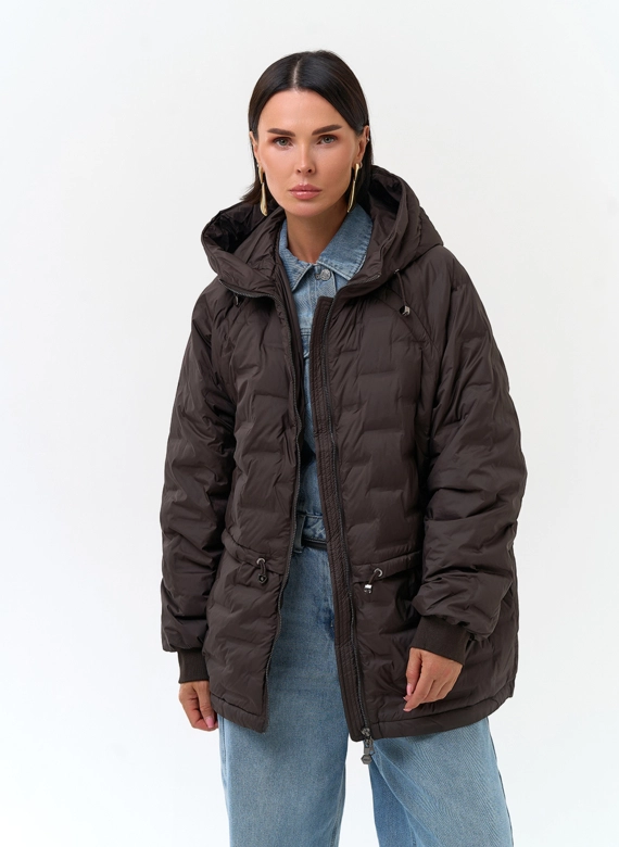 Женская куртка с капюшоном фото