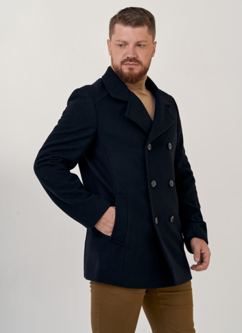 Мужское двубортное пальто 