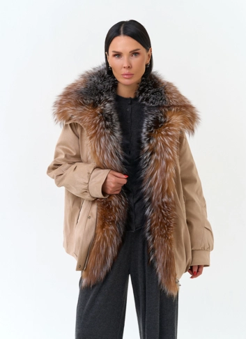 Женская куртка из эко замши фото