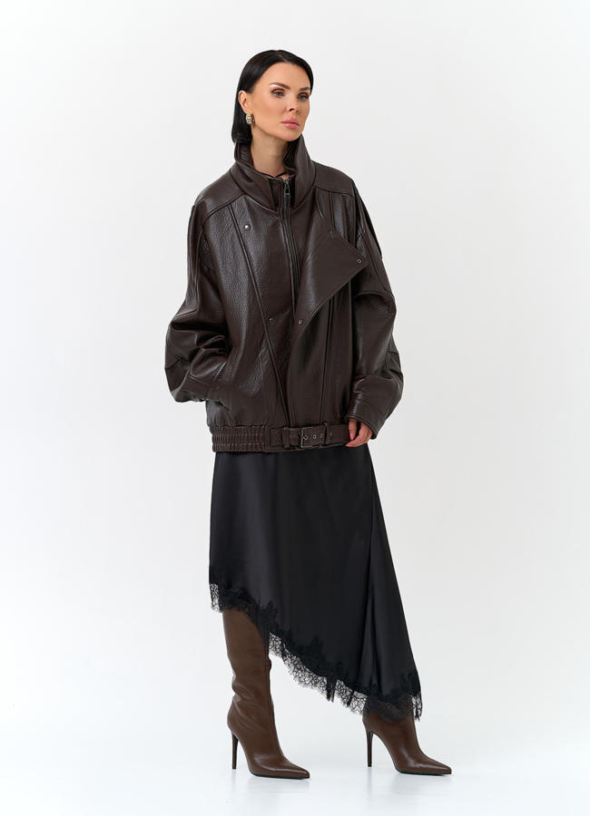 Женская куртка из натуральной кожи модель № 31397 в кредит