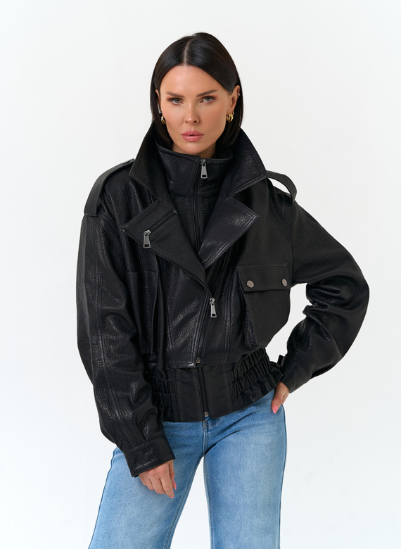 Женская куртка из натуральной кожи