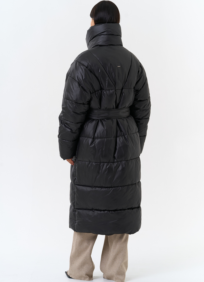 Женский пуховик с воротником стойкой модель № 31741 в рассрочку