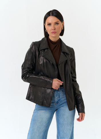 Женская кожаная куртка
