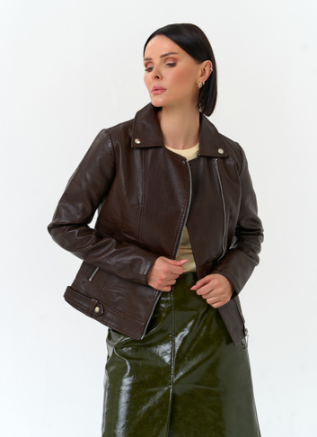 Женская куртка косуха из эко кожи