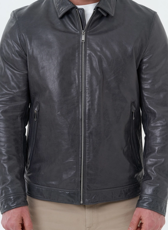 Мужская куртка из натуральной кожи 