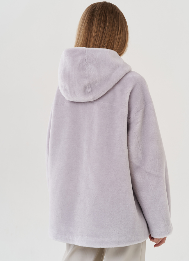 Полупальто женское с капюшоном модель № 25687 универмаг малина