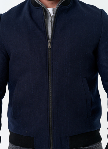 Мужское укороченное пальто бомбер