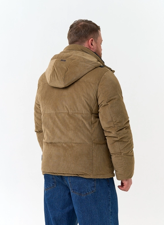 Мужской пуховик с капюшоном фото