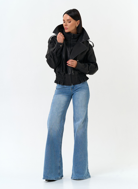 Женская куртка из натуральной кожи