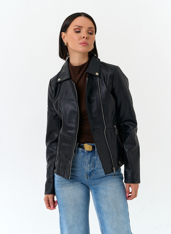 Женская куртка косуха из эко кожи