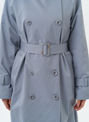 Женский плащ с английским воротником