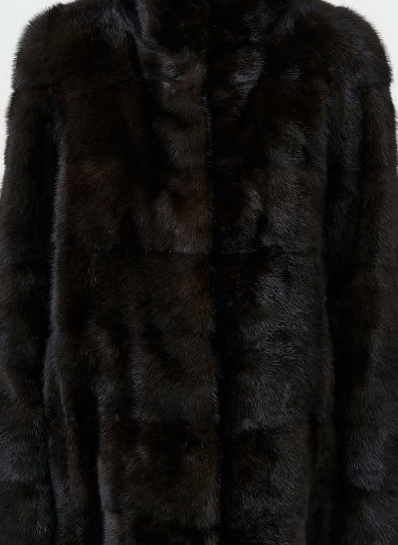 Шуба из меха норки