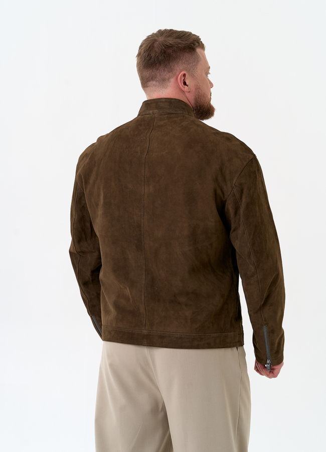 Мужская куртка из натуральной замши модель № 32710 в рассрочку