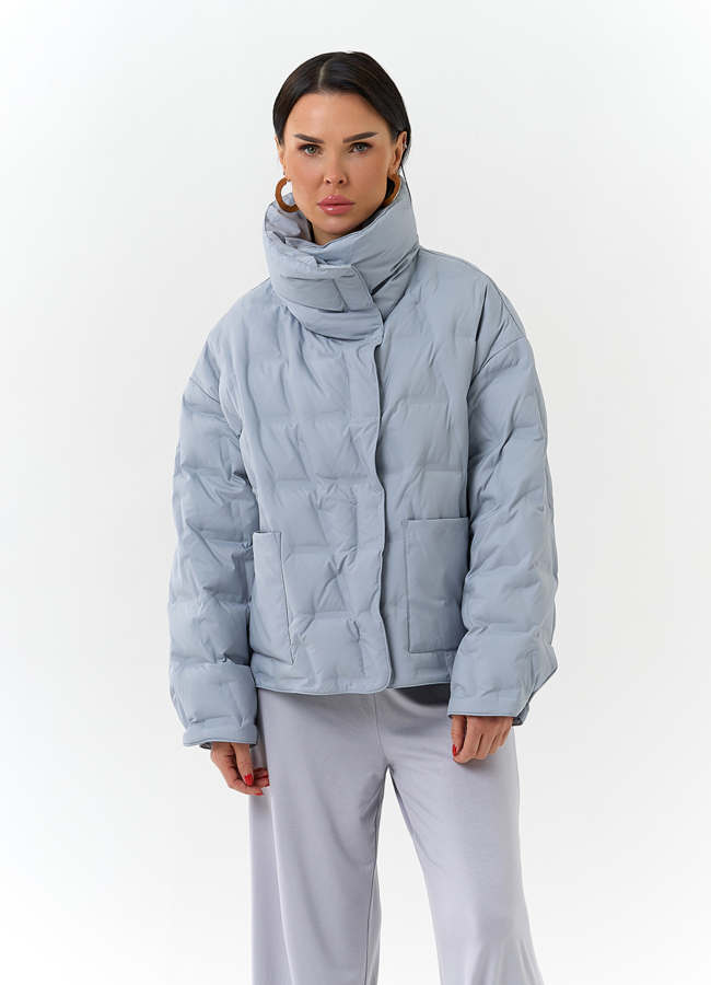 Женская куртка с воротником стойкой модель № 32662 в рассрочку