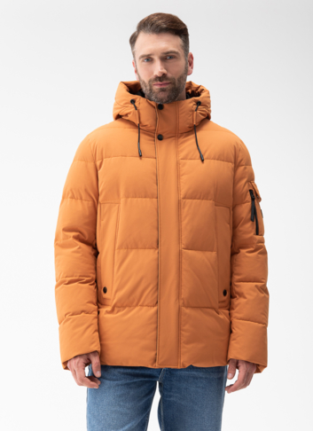 Мужской пуховик с капюшоном 