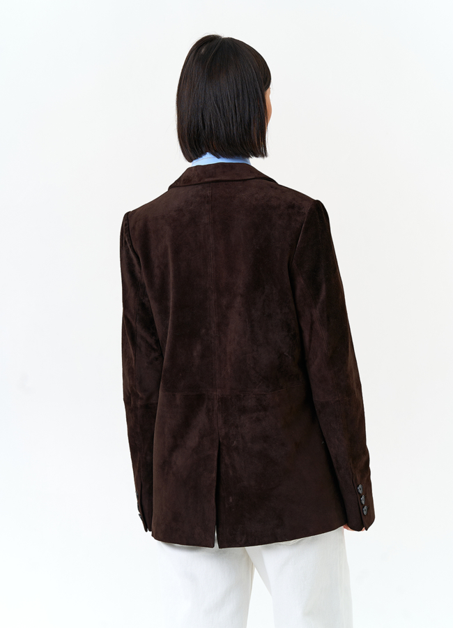 фото Женский замшевый жакет модель № 29925