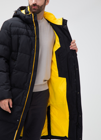 Мужской пуховик с капюшоном 