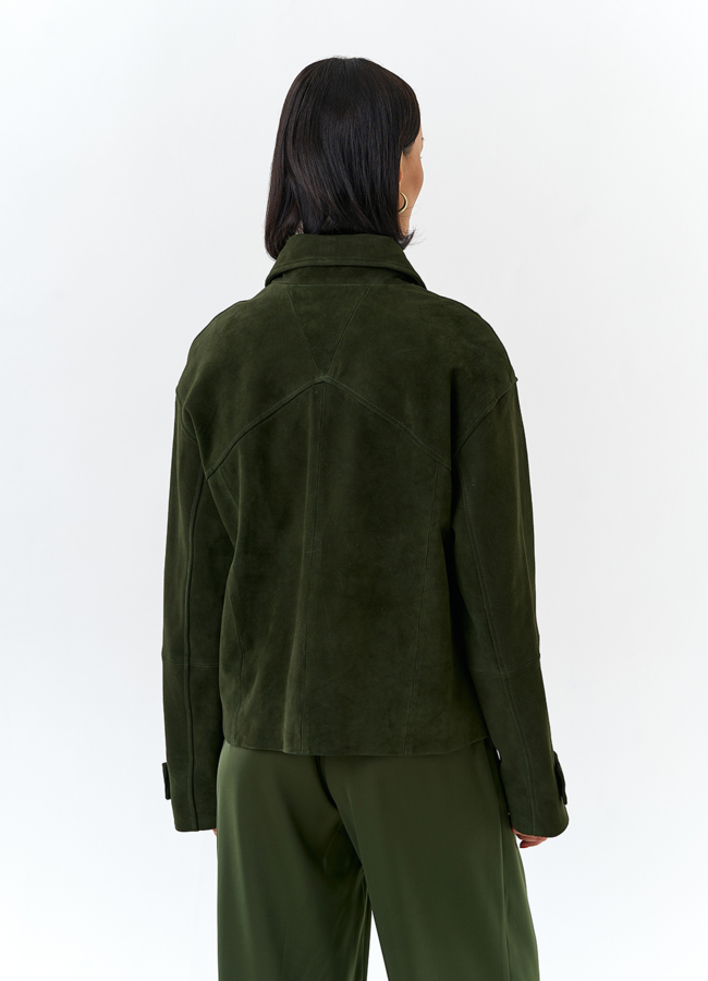 Женская куртка из натуральной замши модель № 32524 универмаг малина