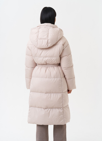 Женский пуховик с капюшоном 