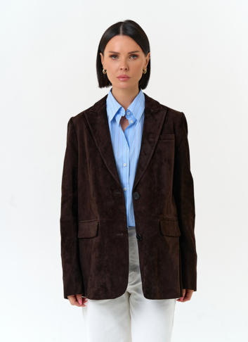 Женский замшевый жакет