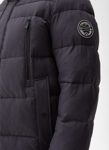 Мужской пуховик с капюшоном 