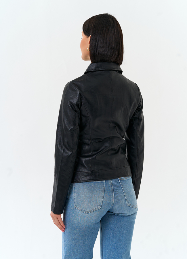 фото Женская куртка косуха из эко кожи модель № 33157