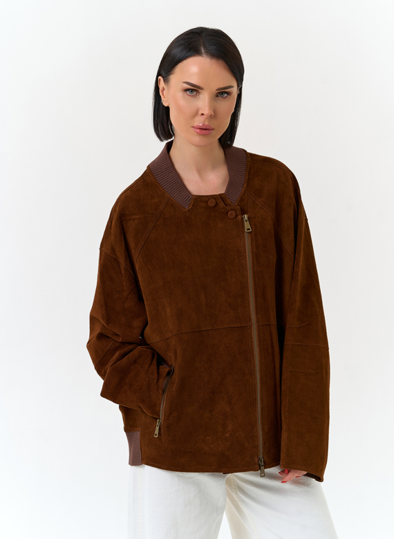 Женская куртка из натуральной замши 