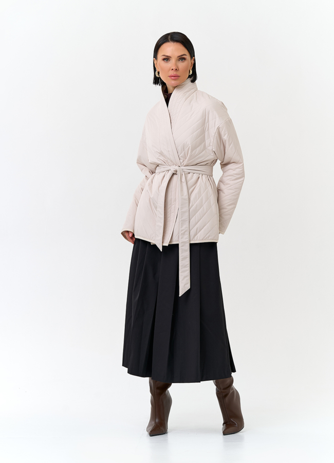 Женская куртка кимоно с поясом модель № 32802 в рассрочку